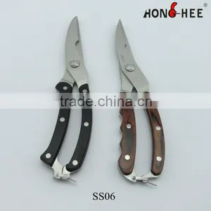 POM/Pakka Wood Handle High Quality Poultry Shears thumbnail-1