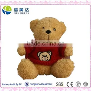 Red Sweater Mini Teddy Bear Plush Toy thumbnail-1