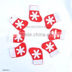 New Mini Christmas Socks Big Snowflakes Adornment Small Socks Cutlery With the Christmas Tree Decorations Supplier's Choice thumbnail-4
