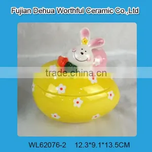 New Ceramic Easter Decorations,ceramic Candy Jar for 2016 Easter Party thumbnail-4