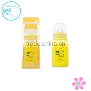Lovely Baby Glass Milk Bottle With Silicon Sleeve thumbnail-1