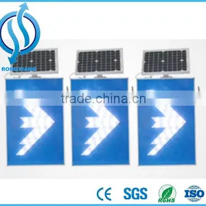 LED Solar Traffic Sign Traffic Safety Sign/Road Safety Solar Arrow Traffic Sign thumbnail-1