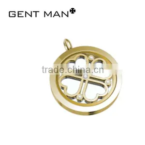 Antique Western Style Circle Shape 316L Stainless Steel Fashion Women Jewelry Pendant Necklace thumbnail-1