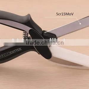 Clever Cutter 2-in-1 Food Our Kitchen Knives- Replace Your Kitchen Knives and Cutting Boards thumbnail-1
