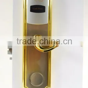 Hot Selling Rfid Card Security Handle Safe Electronic Digital Hotel Smart Keyless Door Lock Italy thumbnail-3