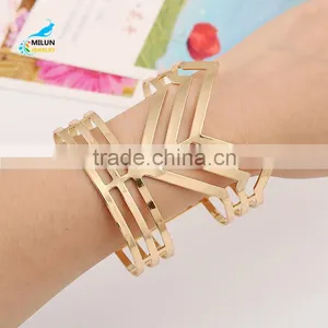 Cheap Simple Fashion Punk Charming Lady Open Cuff Bangle thumbnail-5
