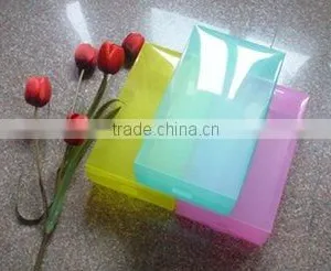 Clear Plastic Color Shoe Box With Handle thumbnail-1