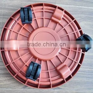 China Supplier Sell Well Garden Used Removable Plastic Plant Tray With Wheels thumbnail-3