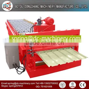 Color Steel Roofing Sheet Making Machine/galvanized Roofing Sheet Roll Forming Machine thumbnail-1