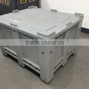 600 Litre Plastic Pallet Box, Plastic Material Pallet Container With Lid thumbnail-1