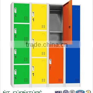 4 Doors Metal Clothes Locker With Adjustable Shelves From Metal Factory thumbnail-1