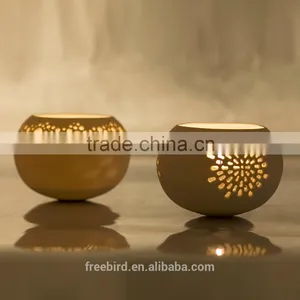 Christmas Decorative Mini Ceramic Tealight Wedding Candle Holder thumbnail-2