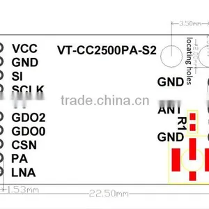 1km Wireless Transmitter and Receiver Module Long Range rf Transceiver Module 2.4ghz rf Module Cc2500 thumbnail-2