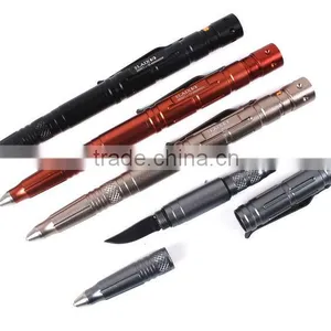 2016 Hot Selling Good Quality Tactical Pen With Tungsten Steel Head and LED Flashlight thumbnail-2