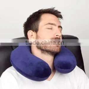U Shaped Memory FoamTravel Neck Rest Pilllow Black thumbnail-1