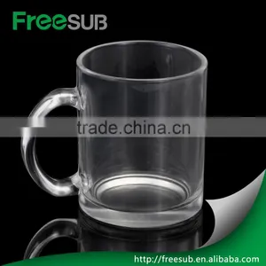 Eco-Friendly 11oz Sublimation Mug Transparent Coffee Beer Mug Whoelsale In Yiwu Market thumbnail-1