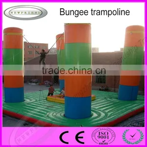 China Factory Hot Sell Inflatable Bungee Trampoline Sale thumbnail-4