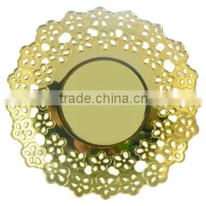 Golden Fruit Holding Plate Round Shape thumbnail-1