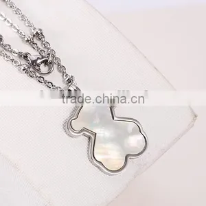 New Modern Model Vogue Bear Pendant Silver Chain Fascinating Necklace thumbnail-4