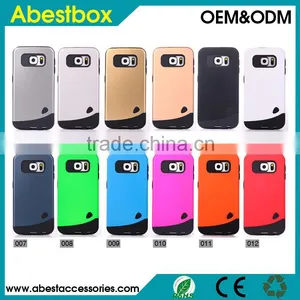 For Samsung Galaxy S6 G920 Shockproof Case Cover, Cobblestone Design TPU+Plastic Protective Cover Cases for S6 Mobile Phone thumbnail-6