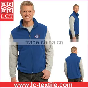 Supply 2015 Best Selling 13-ounce 100% Filament Polyester Embroidered Fleece Vest Featuring Zip-close Pockets(LCTU0041) thumbnail-5