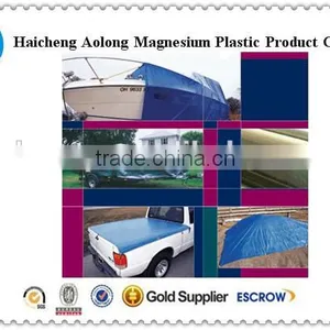 PE Tarpaulin Sheet Ground Sheet Cover Water Proof Tarpaulin With Eyelets 4m Non-weld thumbnail-1
