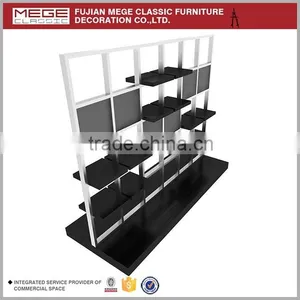 Retail Store Wood Fashion Shoe Display Stand thumbnail-1