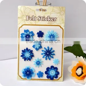 Adhesive Felt Sticker , 3d Sticker , Handmade Felt Sticker, Scrapbooking Sticker, Layered Sticker , Flower Felt Sticker thumbnail-1