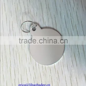 Etched Stainless Steel Metal Dog Tag With White Screen Printed Logo thumbnail-2