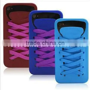 Cutely Small Shoelaces/bootlace Silicone Mobile Phone Case for IPhone 5 thumbnail-1