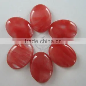 30x40mm Big Oval Red Artificial Cloudy Pattern Glass Cabochon DIY Jewelry Supplies Findings 4120091 thumbnail-4