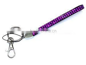 Wristlet Rhinestone Lanyard With Keychain thumbnail-1
