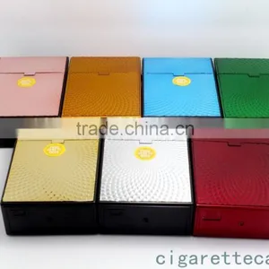 Plastic Cigarette Case for 20s Kind Size 85mm Cigarette Pack Holder With Gold Embossed Sticker thumbnail-2