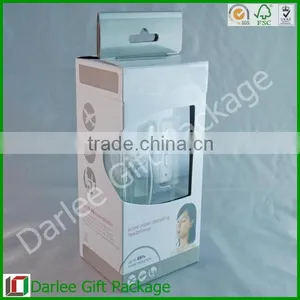 Recycled Electronic Box With PVC Window Earphone Packaging Paper Box Printed Heardphone Paper Packaging Box thumbnail-1