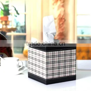 Wholesale Luxury Tissue Boxes, Decorative Pattern Leather Family Tissue Box thumbnail-1