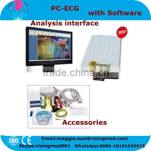 Free PC Software 12 Lead Resting PC Base ECG System With Diagnostic Cardiology 18 Months Warranty thumbnail-1