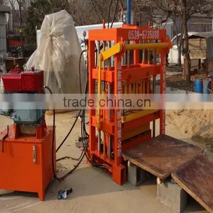 Shengya QT4-30 Diesel Power Baking-free Concrete Block Making Machines Small Scale Industries in India Images China Product thumbnail-3