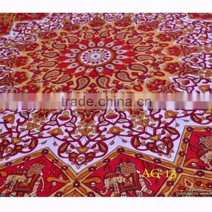 Tapestry Twin Bedspread Cotton Printed Single Dorm Bed Cover Manufacturing Tapestries India Exporter Wall Decor thumbnail-3