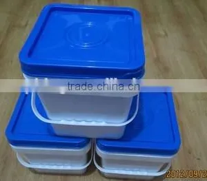 5 Liter Plastic Square Bucket Pail Food Grade 5L Bucket for Packing Paint Bucket thumbnail-3