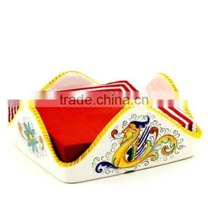 Personalized Handmade Color Glazed Decorative Square Napkins Holder thumbnail-1