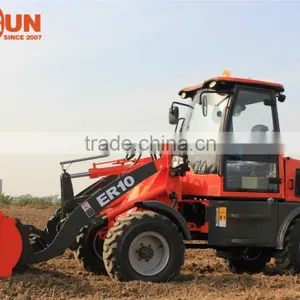 2015 New Design Everun 1.0 Ton Small Agricultural Machine Mini Wheel Loader With Sweeper thumbnail-5