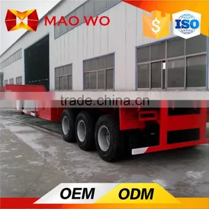 Leading Brand 40 Tons 3 Axle Flatbed Container Trailer thumbnail-3