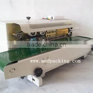 FR900 Plastic Film Sealing Machine+Vertical Sealing+Date Printing+Seal Belt thumbnail-1