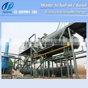 High Oil Yield Used Farm Tractor Tires Recycling Machine With Carbon Black and Steel thumbnail-1