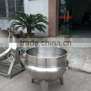 Industrial Full Stainless Steel Steam Jacket Kettle for Milk and Slurry thumbnail-2
