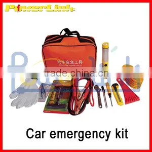H90166 Car Emergency Tools Triangle Kit, Car First Aid Kit, Tow Rope and Booster Cable V-QZH71 thumbnail-1