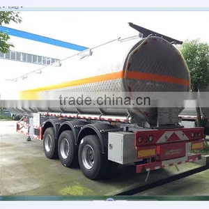 45000liters Stainless Steel Oil Liquid Semi-trailer Fuel Tank thumbnail-1