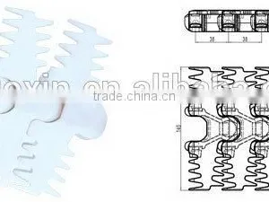140-2 Finger Chains,plastic Conveyor Chains thumbnail-2