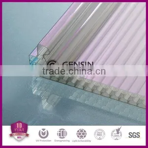 8/10/12mm U-lock PC Material Polycarbonate Honeycomb Hollow Sheets 600mm thumbnail-1
