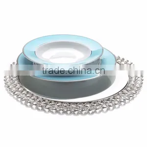 Crystal Charger Plate/ Show Plate/ Wedding Table Plate thumbnail-3